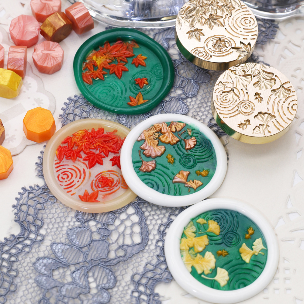 Wax Seal Stamp Set - 25mm flores selo de cera retro