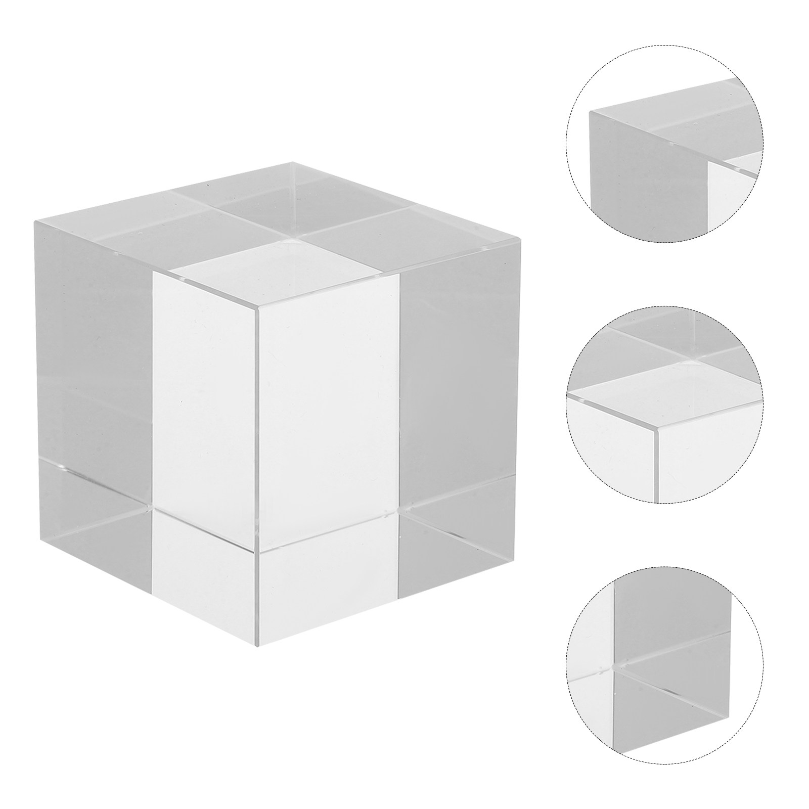 Book Weight Glass - Peso de Papel de Cristal Quadrado