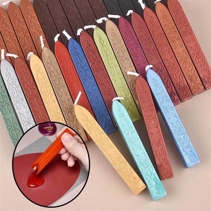 Wax Seal Stamp Set - Fogo Laca Cera Vara para Envelopes