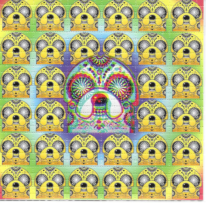 Ink Blotter Paper - Tempo louco psicodélico lsd ácido livre