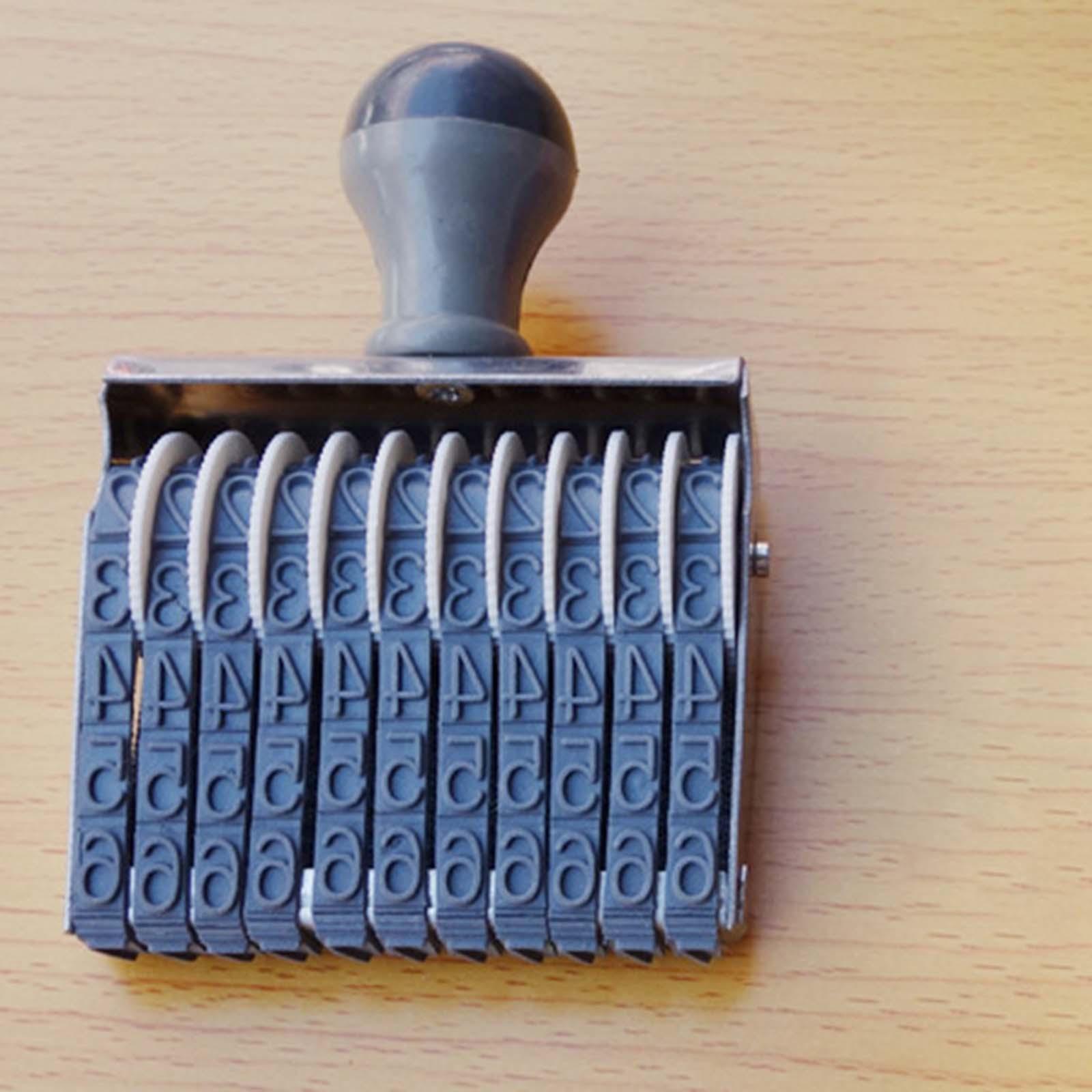 Rubber Date Stamp - Carimbo de Borracha com Números, Carimbo