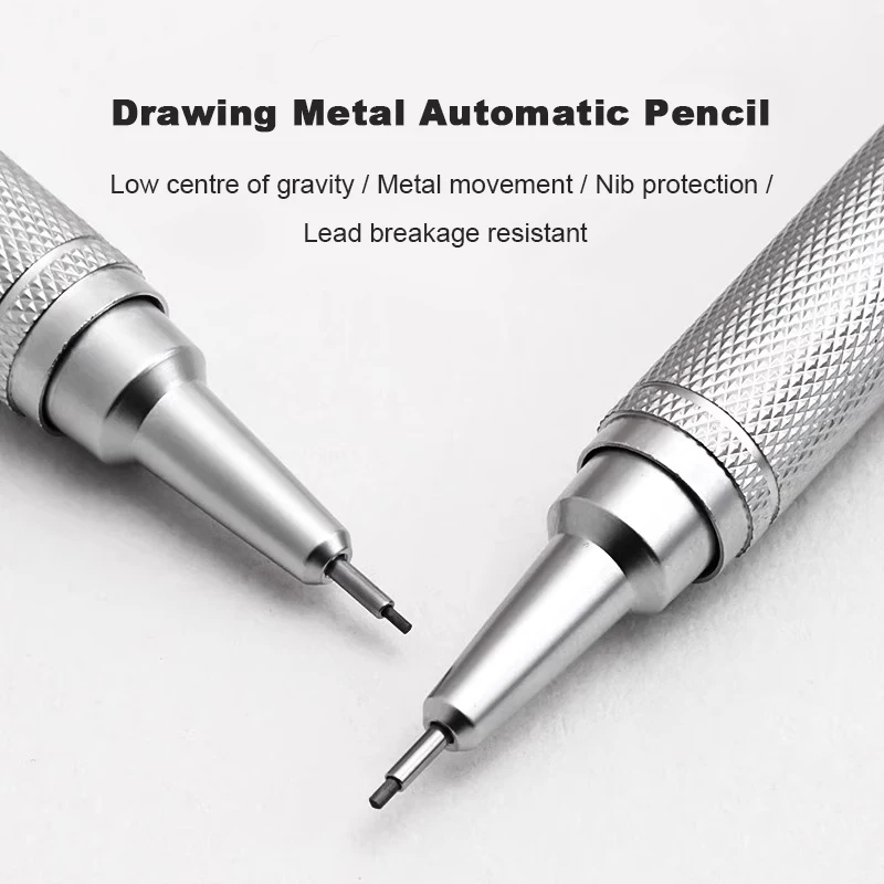 Mechanical Pencil 0.3 - Conjunto de lápis mecânico de metal,