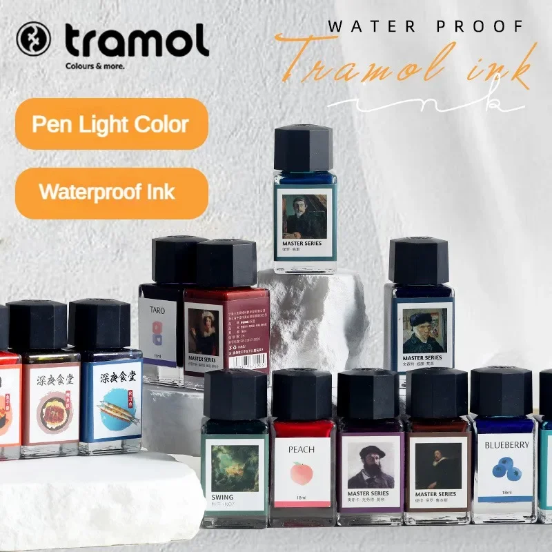 Fountain Pen Bottled Ink - Tramol 26 cores 18ml várias cores