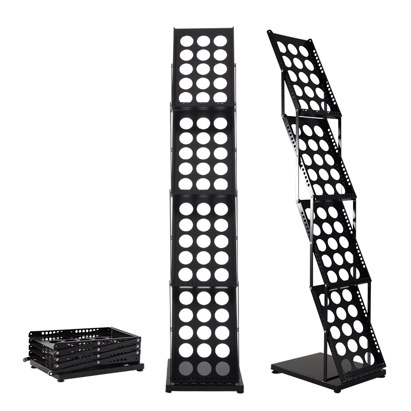 Magazine Holder Rack - Dobrável de metal brochura revista catálogo