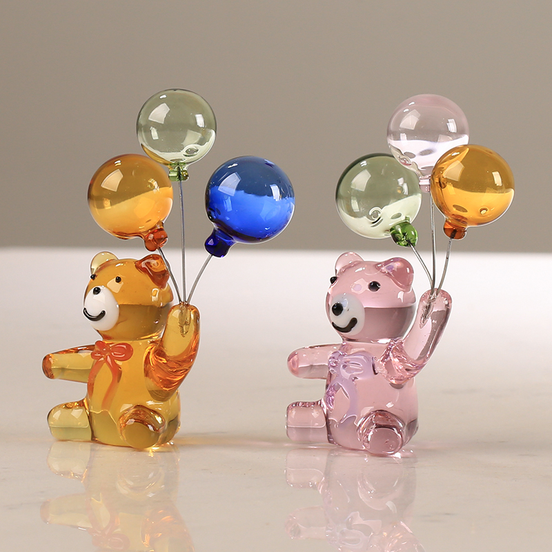 Paper Weight Crystal - Estatueta De Urso De Cristal Com