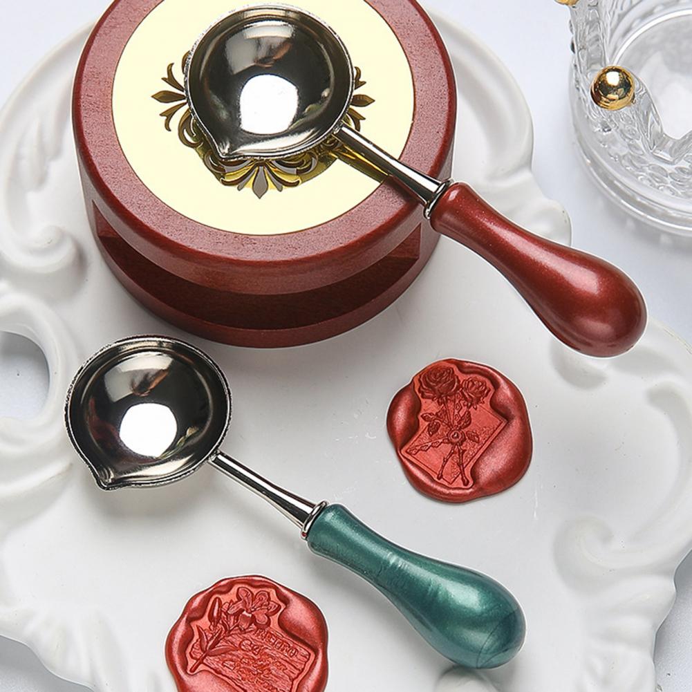 Colher de cera de vedação resi - Wax Seal Stamp Set avaliação e preço