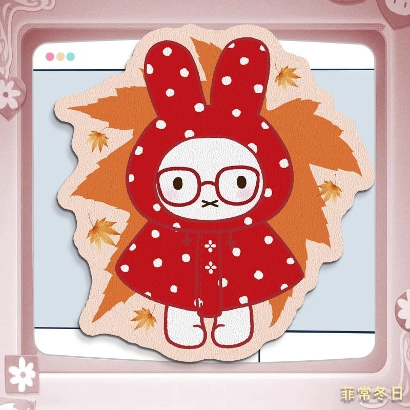 Mouse Pad de Couro Anime Miffy - Leather Desk Pad avaliação e preço