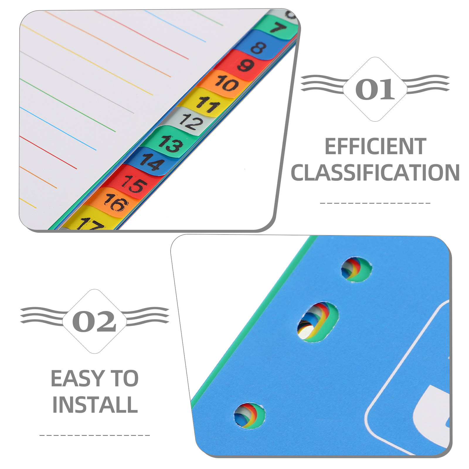 1 Conjunto de Divisórias Plást - Tab Divider A4 avaliação e preço