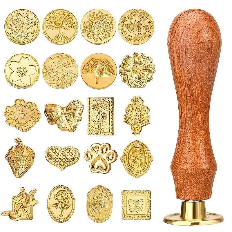 Conjunto de 21 peças de selos  - Wax Seal Stamp Set avaliação e preço