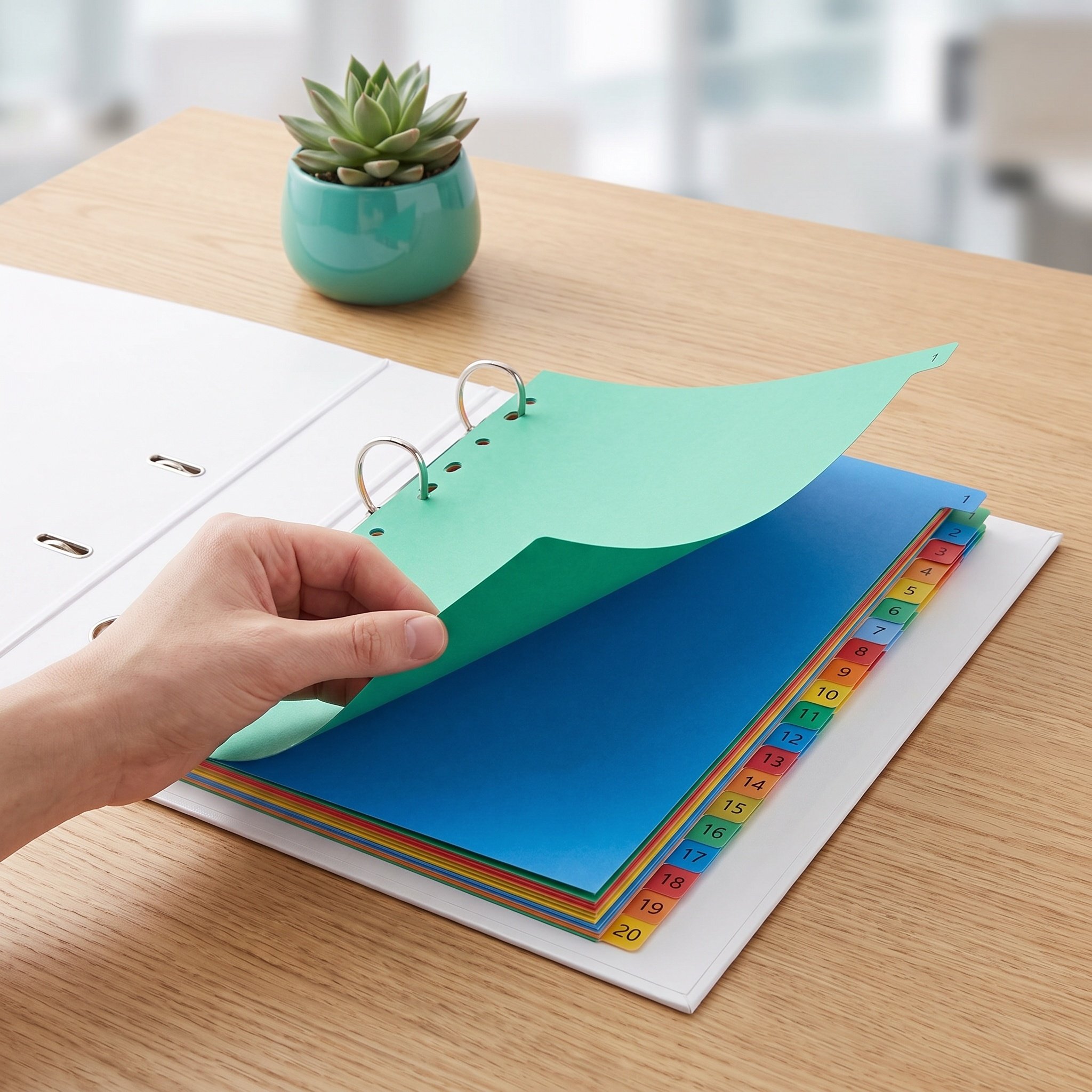 20 Divisórias Plásticas Colori - Tab Divider A4 avaliação e preço
