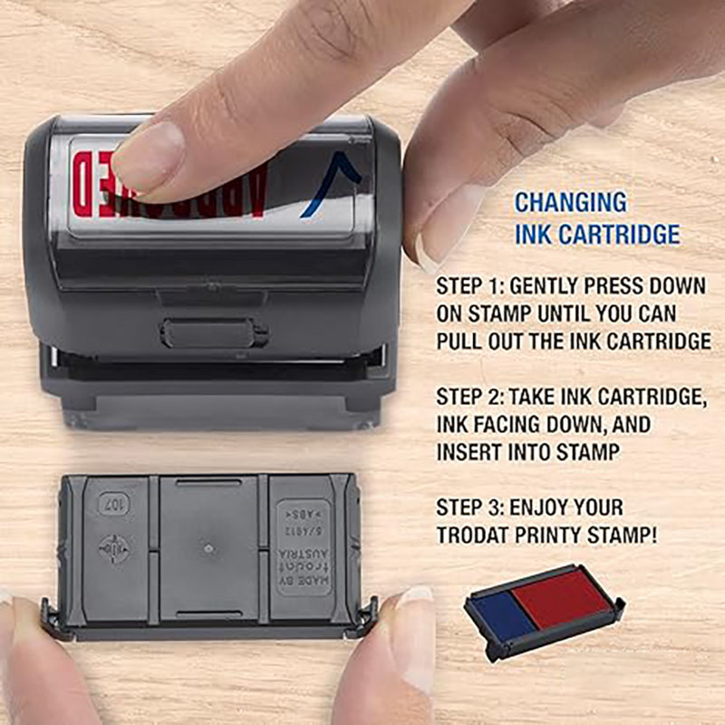 Carimbo auto-tintado personali - Rubber Date Stamp avaliação e preço