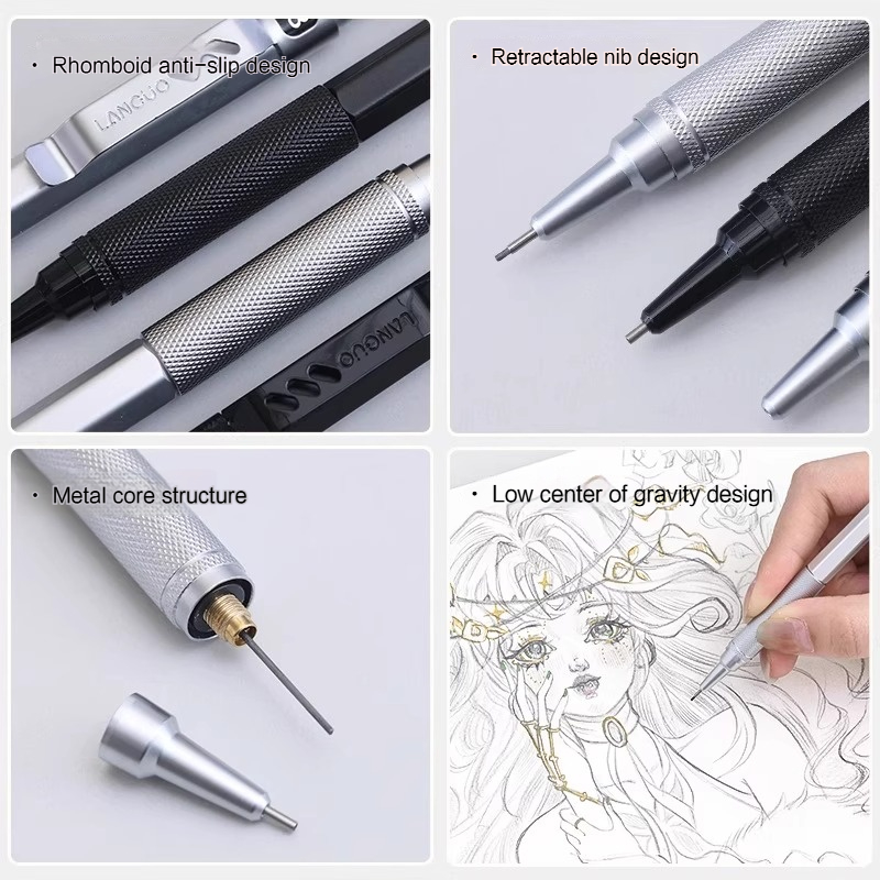 Languo lápis mecânico automáti - Mechanical Pencil 0.3 avaliação e preço