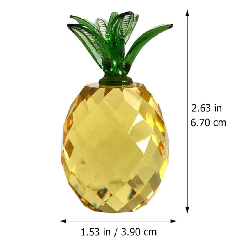 Peso de papel de frutas de cri - Paper Weight Crystal avaliação e preço