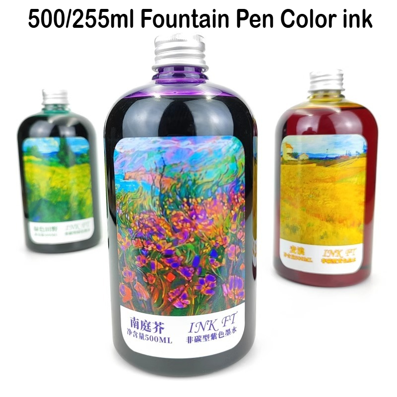 500ml/255/50ml 24 cores engarr - Fountain Pen Bottled Ink avaliação e preço