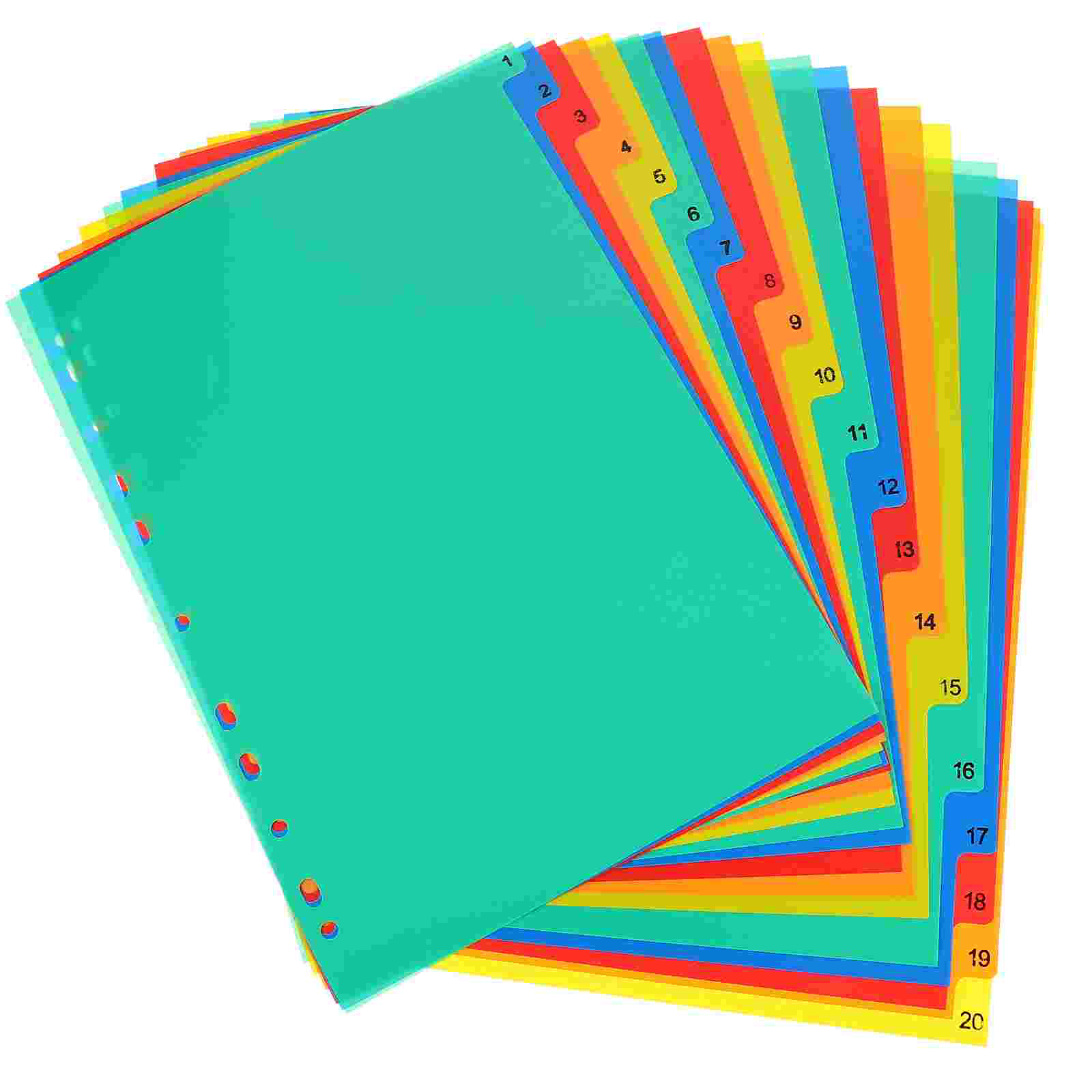 20 pçs a4 separado folha solta - Tab Divider A4 avaliação e preço