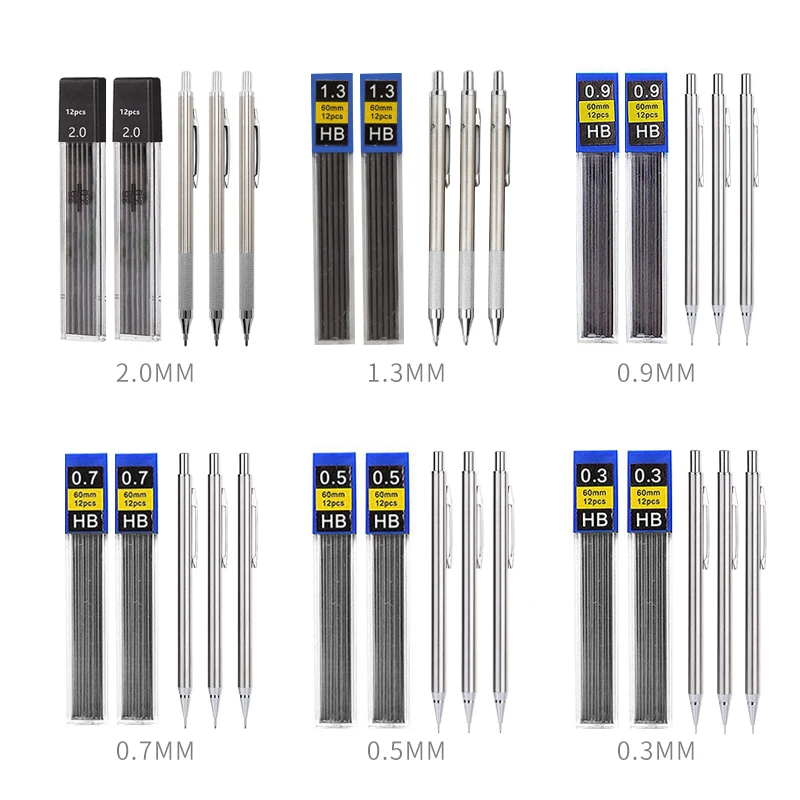 Conjunto de lápis mecânico de  - Mechanical Pencil 0.3 avaliação e preço