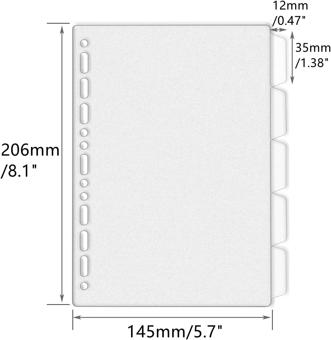A4 a5 b5 divisores de fichário - Tab Divider A4 avaliação e preço