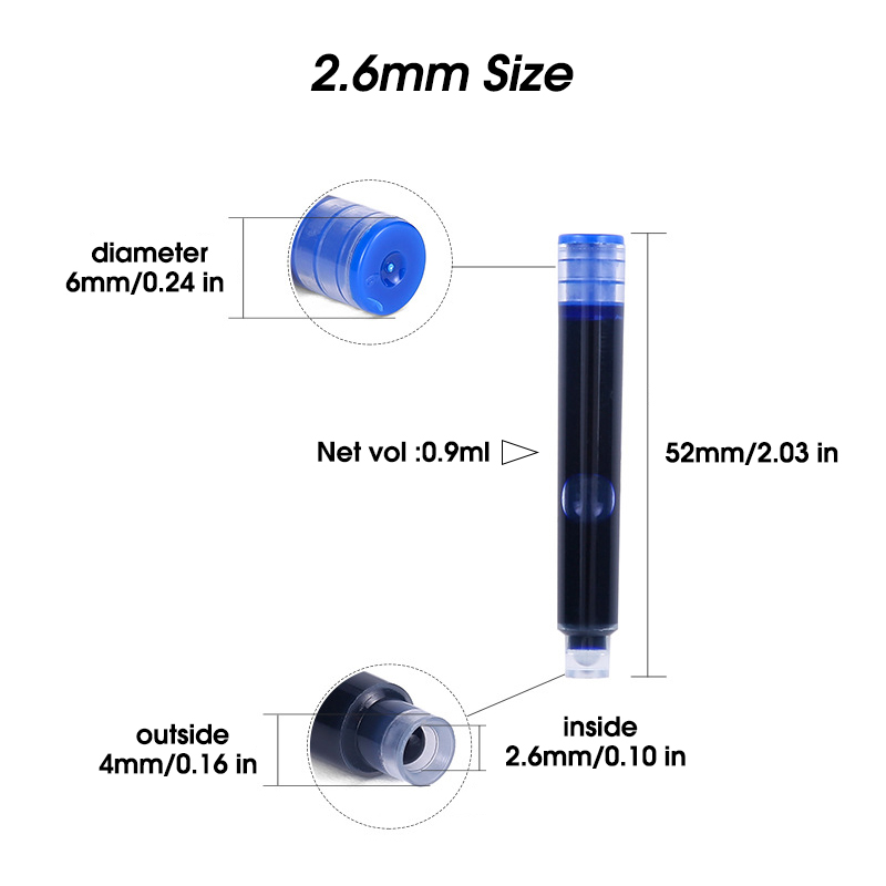 50 pçs caneta tinteiro cartuch - Fountain Pen Bottled Ink avaliação e preço