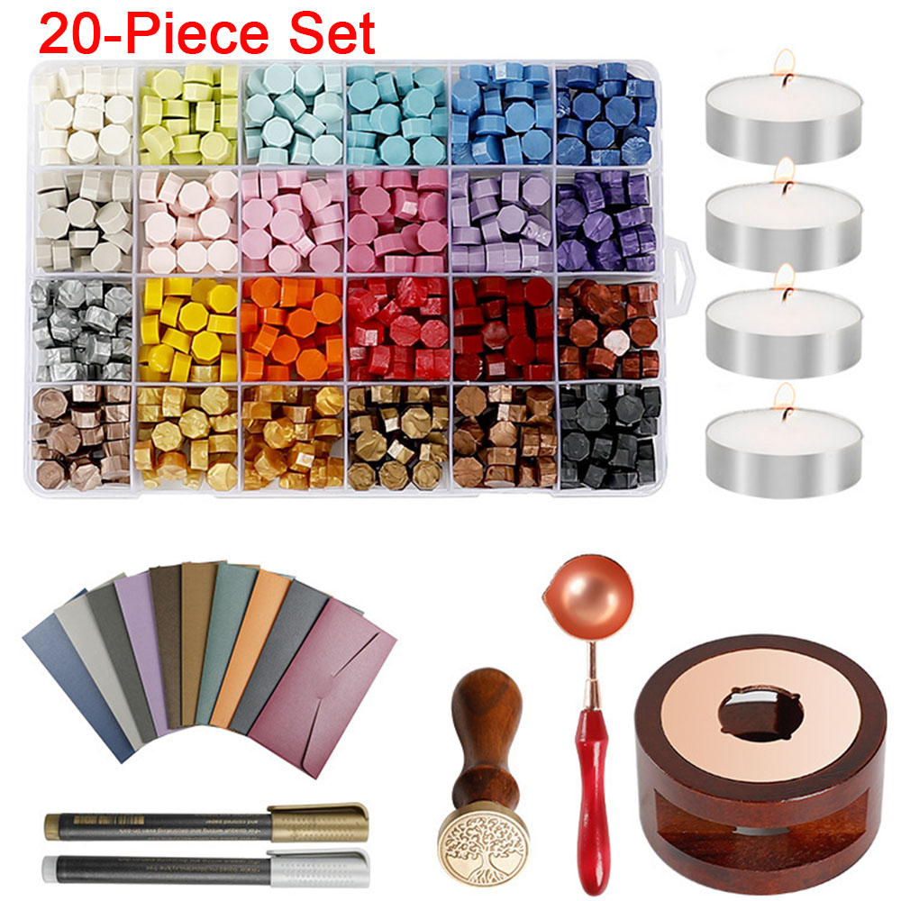 Conjunto de 20 peças de selos  - Wax Seal Stamp Set avaliação e preço