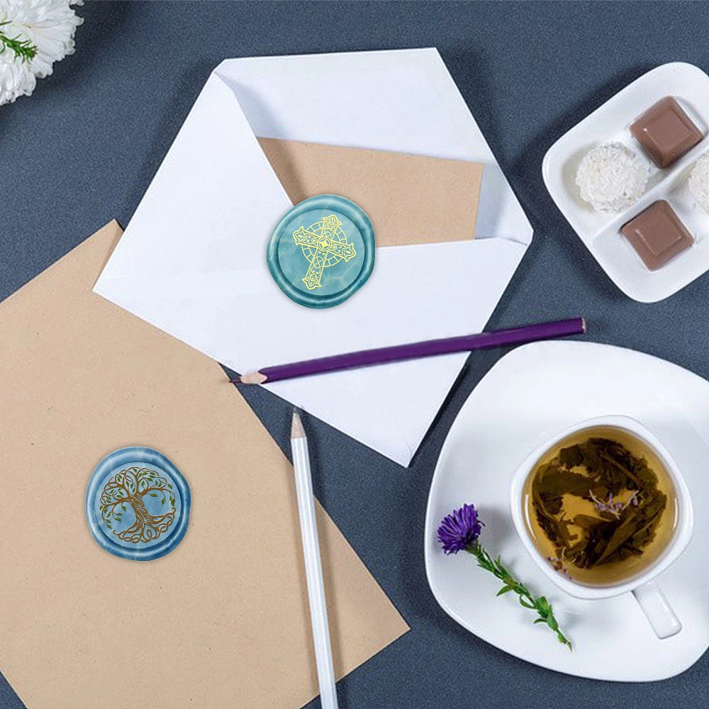 Criativo lua coelho cruz dragã - Wax Seal Stamp Set avaliação e preço