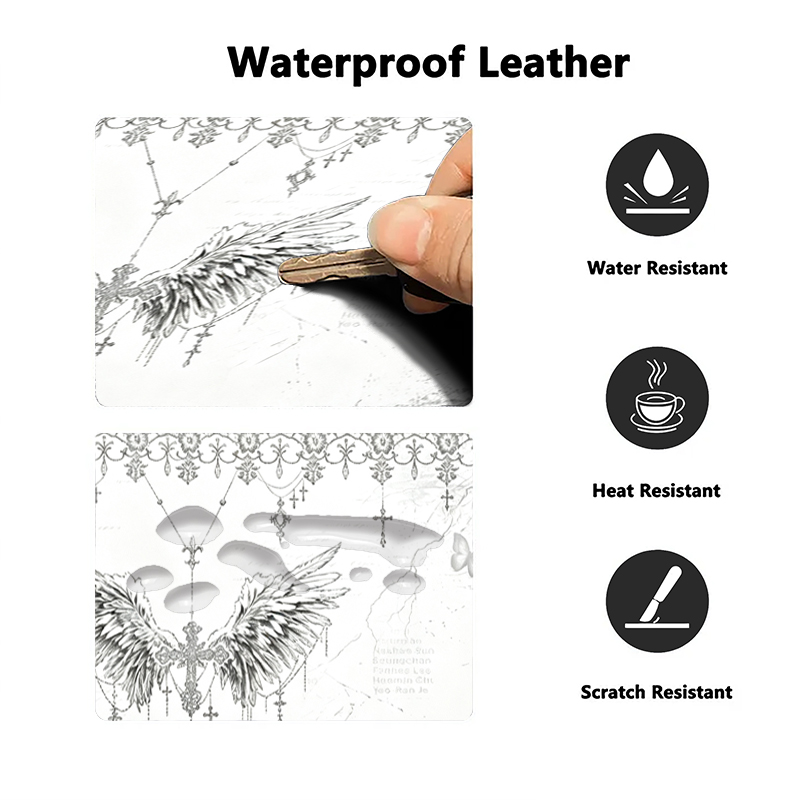 Mousepad de Couro Preto e Bran - Leather Desk Pad avaliação e preço