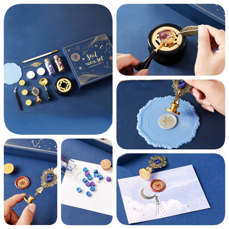 Fogo Estrelado Lacquer Stamp S - Wax Seal Stamp Set avaliação e preço