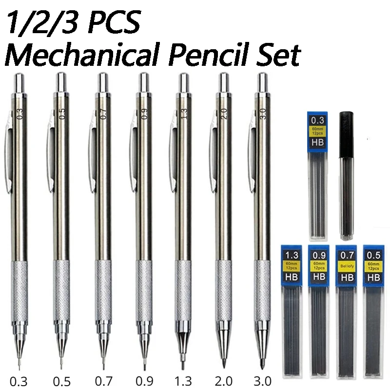 1/2/3 pçs lápis de desenho de  - Mechanical Pencil 0.3 avaliação e preço
